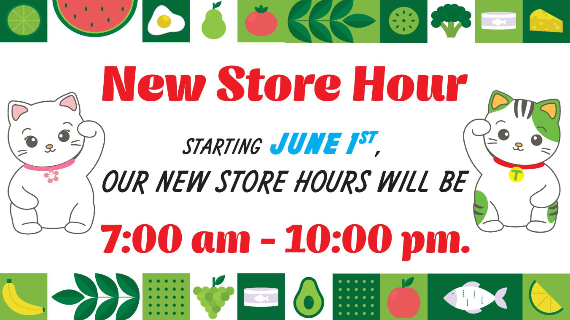 New Store Hour