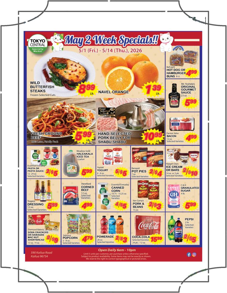 2 Week Special - May 1, 2026 - May 14, 2026
