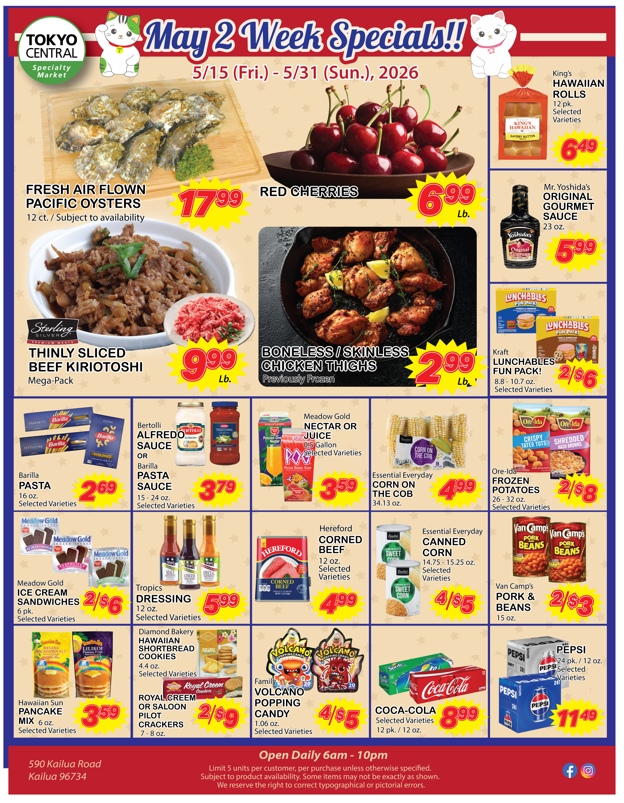2 Week Special - May 15, 2026 - May 31, 2026