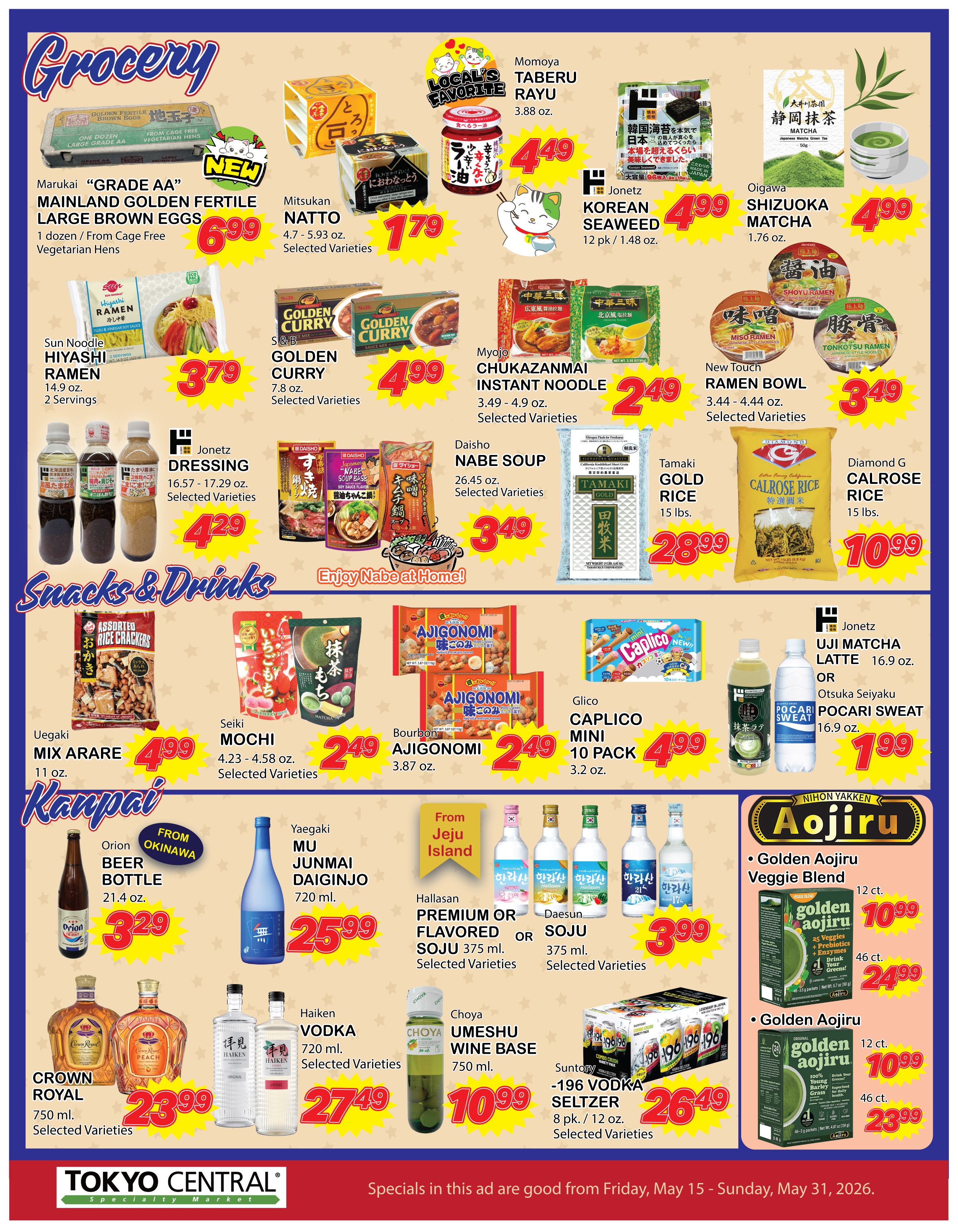 2 Week Special - May 15, 2026 - May 31, 2026
